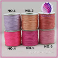 Wholesale 0.8mm Round cotton waxed cord for handmade bracelet and necklace